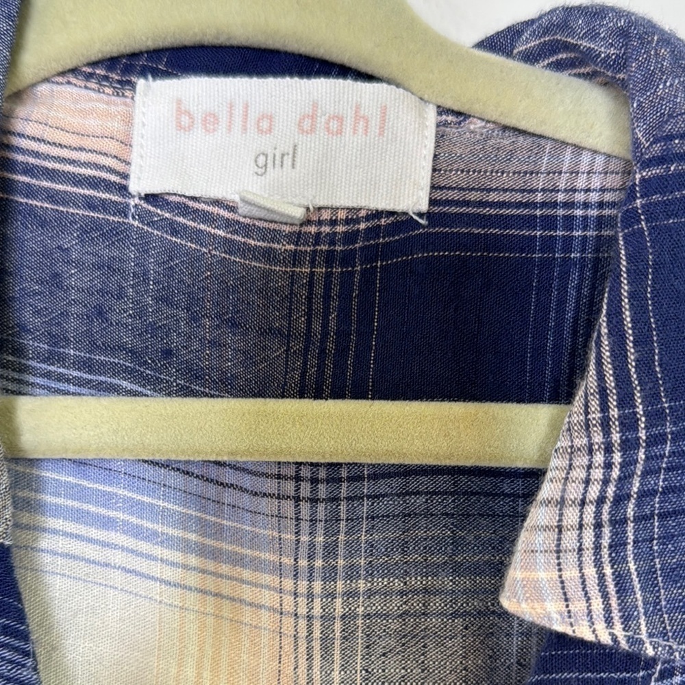 Bella Dahl Sleeveless Blue and White Tunic Dress - Picture 4 of 6